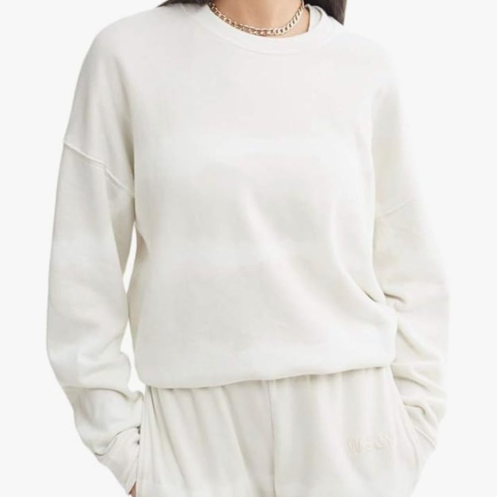 Bandier X Wsly Tops | Bandier X Wsly Ecosoft Crewneck Sweatshirt